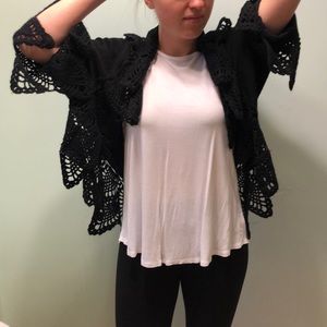 Unique Black Throw Over SweaterVery flowy 38" pit to pit